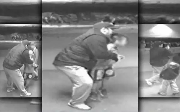 Terrifying moment man tries to abduct 8yr boy caught on camera